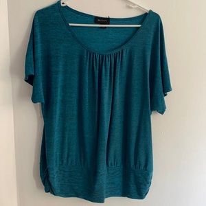 Teal blouse AB Studio size L